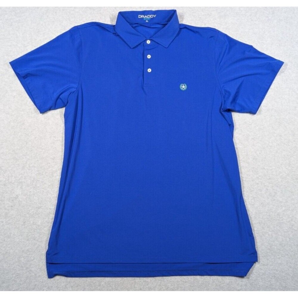 Draddy Men Shirt XL Sport Ryan Polo Short‎ Sleeve Jersey Preppy Performance